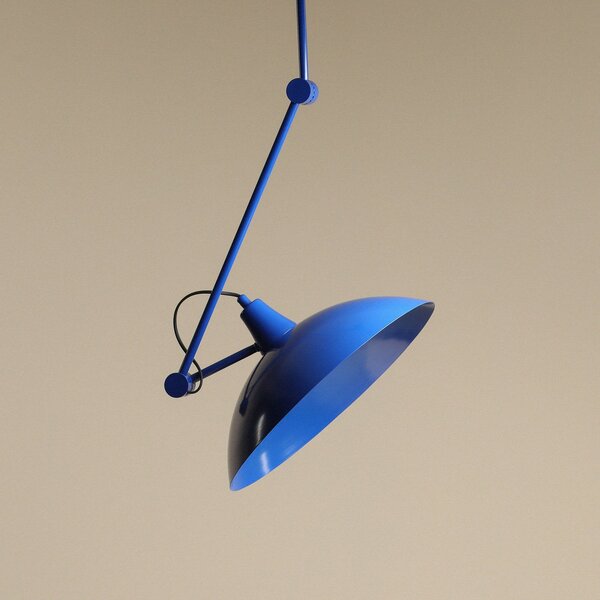 Lampa Wisząca ALDEX, Melos, ściemnialny, niebieski, salon, metal, skandynawski