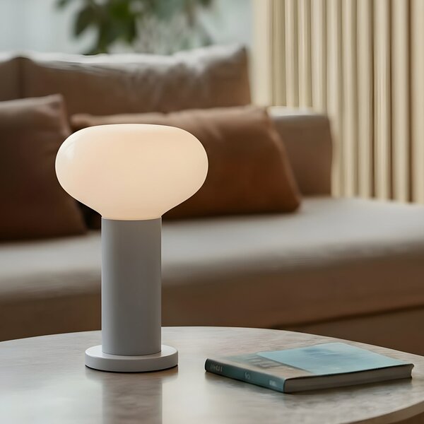 Lampa Stołowa ALDEX, Flo, szary, salon, metal, design