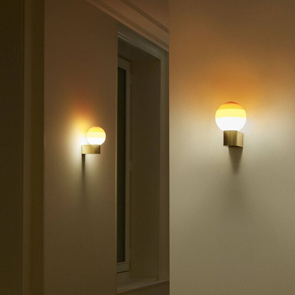 MARSET Kinkiet designerski Dipping Light A1, możliwość ściemniania, mosiężny / złoty, salon / jadalnia, metal, design