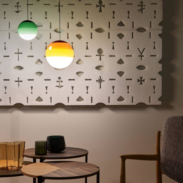MARSET Lampa wisząca designerska Dipping Light, możliwość ściemniania, zielony, salon / jadalnia, szkło, design