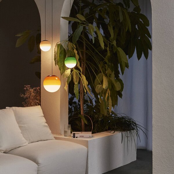 MARSET Lampa wisząca designerska Dipping Light, możliwość ściemniania, zielony, salon / jadalnia, szkło, design