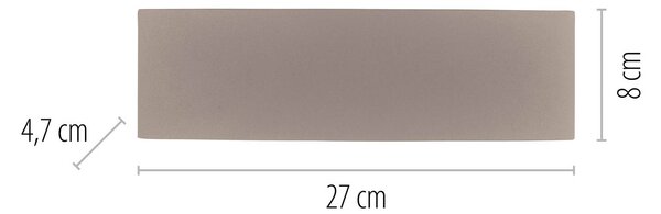 Paul Neuhaus Kinkiet zewnętrzny LED Carlo, kremowy / amber, aluminium, nowoczesny
