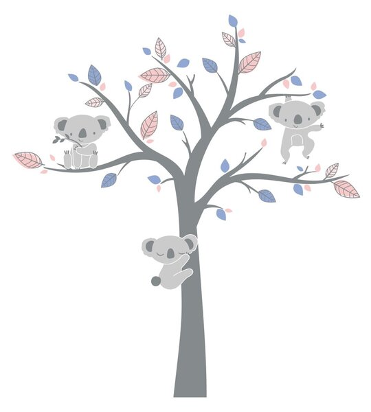 Dziecięce naklejki ścienne Ambiance Koala Sweet