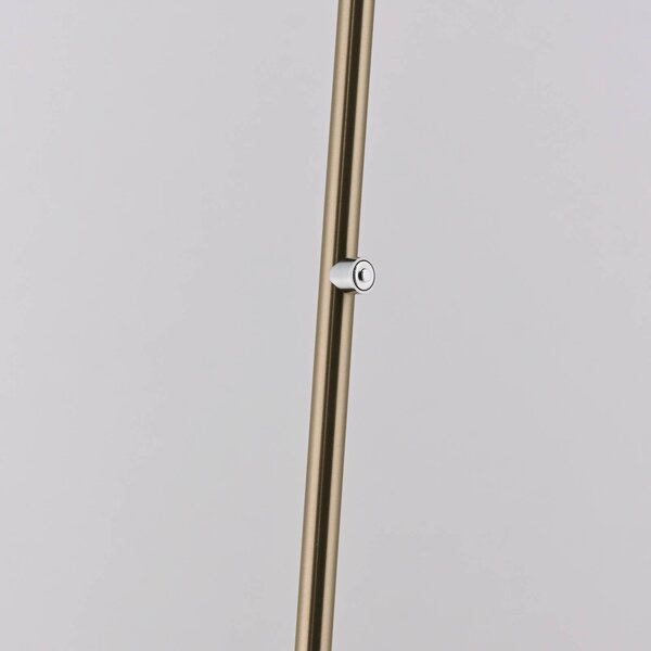 Paul Neuhaus Lampa stojąca LED Akku-Bente, możliwość ściemniania, mosiężny / złoty, biuro, metal, nowoczesny