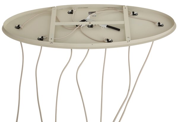 Lampa wisząca Japandi beżowa 7-punktowa - Pluni Tuba