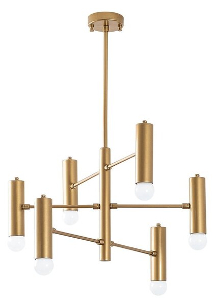 Lampa wisząca w kolorze złota z metalowym kloszem Gharib – Opviq lights