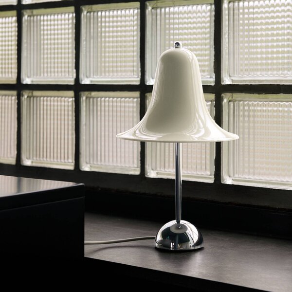 Verpan Lampa stołowa design Pantop, kremowy / amber, salon / jadalnia, metal, design