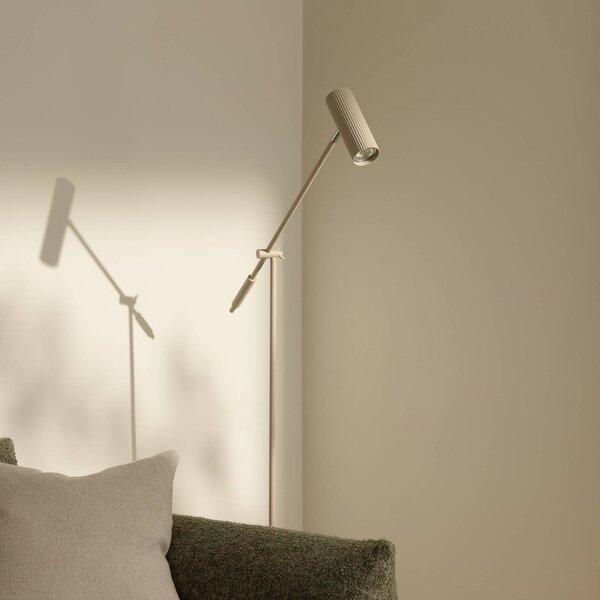 Globen Lighting Lampa stojąca Hubble READ, kremowy / amber, salon / jadalnia, metal, skandynawski
