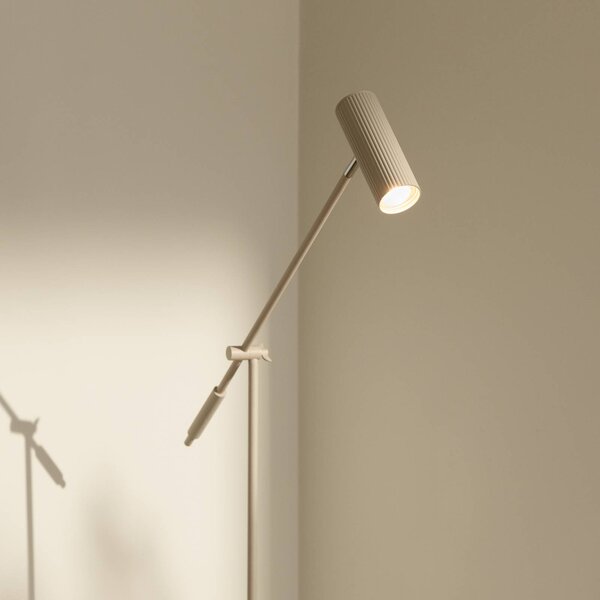 Globen Lighting Lampa stojąca Hubble READ, kremowy / amber, salon / jadalnia, metal, skandynawski