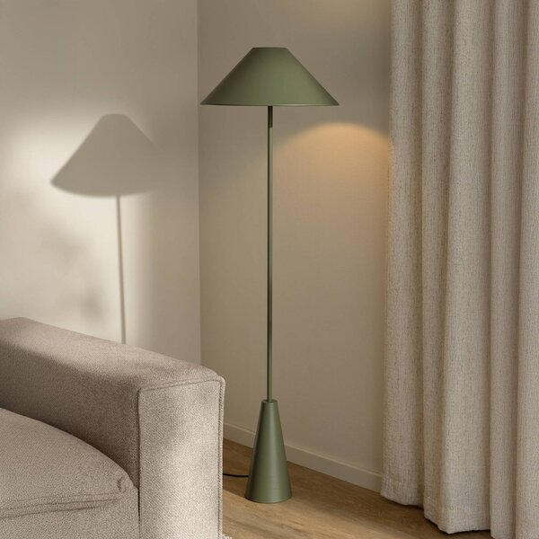 Globen Lighting Lampa stojąca Cannes, zielony, salon / jadalnia, metal, skandynawski