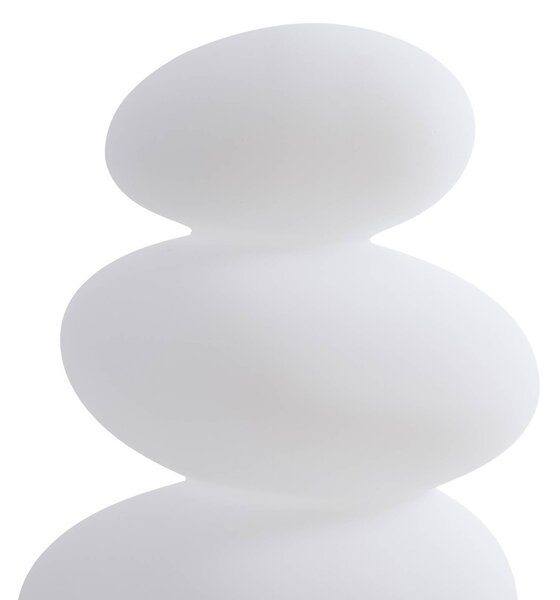 Lampa tarasowa LED Lucande Soriel, biała, 72 cm, stepdim, IP54 Soriel Lucande, możliwość ściemniania, biały / opal, tworzywo sztuczne, nowoczesny