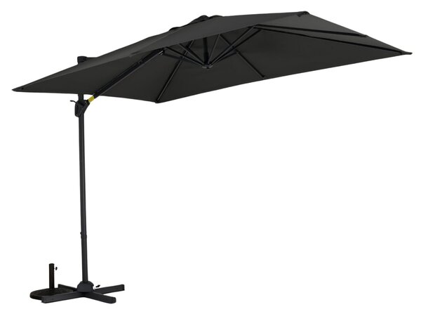 Prostokątny parasol z wysięgnikiem