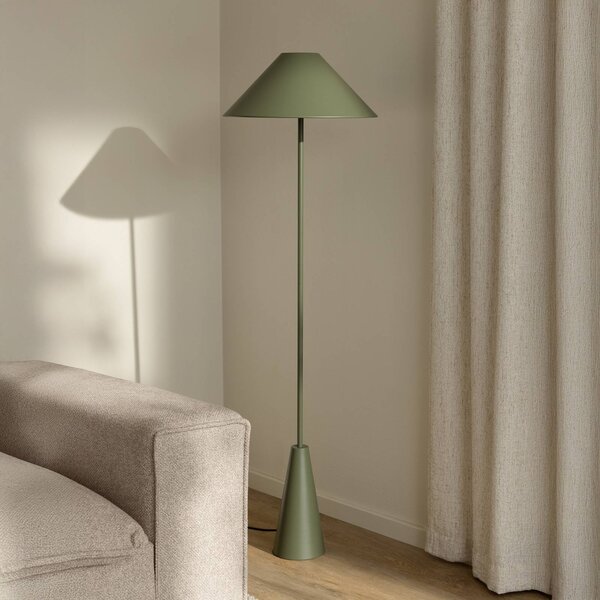Globen Lighting Lampa stojąca Cannes, zielony, salon / jadalnia, metal, skandynawski