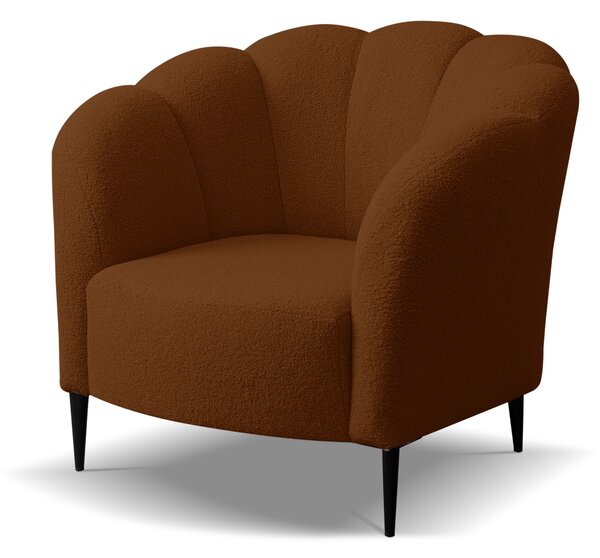 Fotel MARONTI boucle miedziany