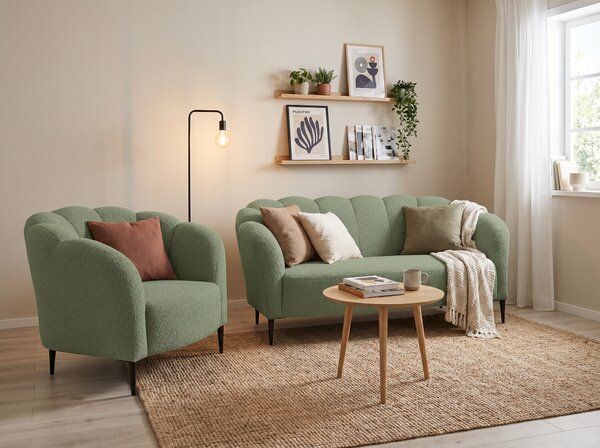 Fotel MARONTI boucle zielony