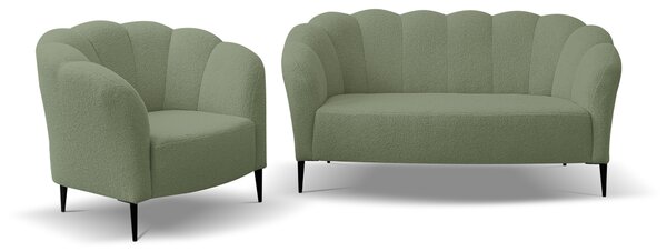 Fotel MARONTI boucle zielony