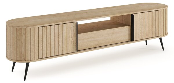 Szafka RTV Luvio 196 cm z szufladą - dąb cremona
