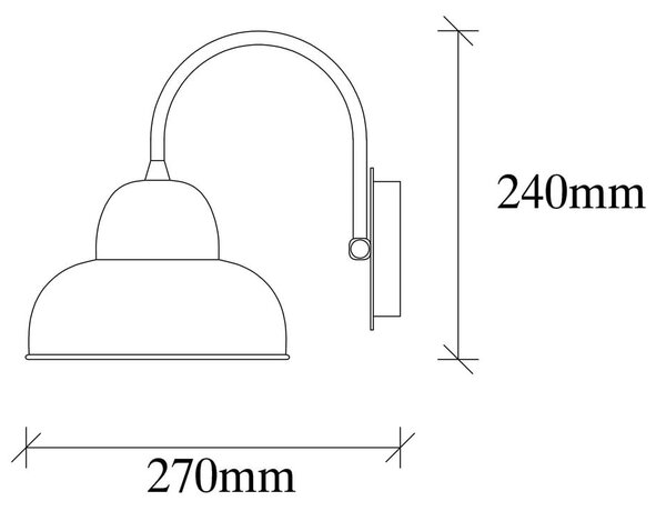 Kinkiet w kolorze mosiądzu ø 20 cm Multan – Opviq lights