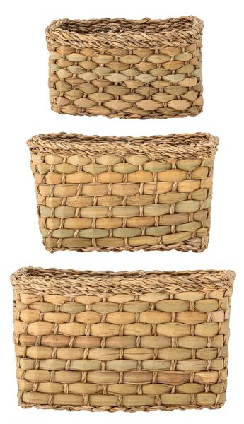 Koszyki z trawy morskiej zestaw 3 szt. 26x16x16 cm Ramon – Bloomingville
