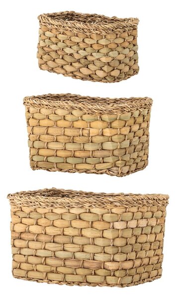 Koszyki z trawy morskiej zestaw 3 szt. 26x16x16 cm Ramon – Bloomingville