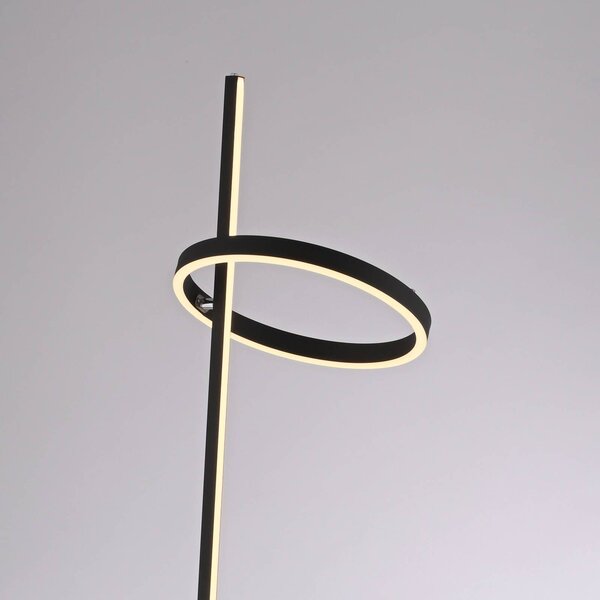 JUST LIGHT. GmbH Lampa stojąca LED Ritus, możliwość ściemniania, czarny, salon / jadalnia, metal, nowoczesny