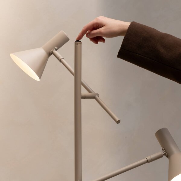 IT´S ABOUT ROMI Lampa stojąca Izmir, kremowy / amber, salon / jadalnia, metal, nowoczesny