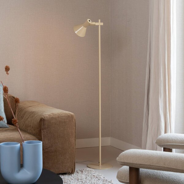 IT´S ABOUT ROMI Lampa stojąca Stavanger, kremowy / amber, salon / jadalnia, metal, skandynawski