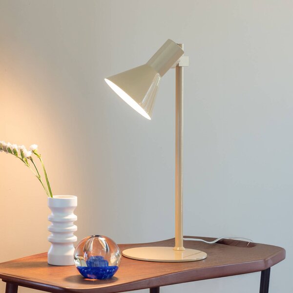 IT´S ABOUT ROMI Lampa stołowa Stavanger, kremowy / amber, biuro, metal, skandynawski