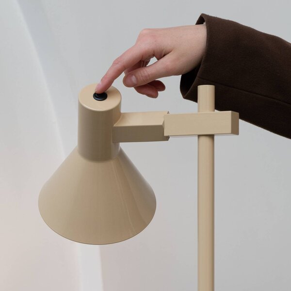 IT´S ABOUT ROMI Lampa stojąca Stavanger, kremowy / amber, salon / jadalnia, metal, skandynawski