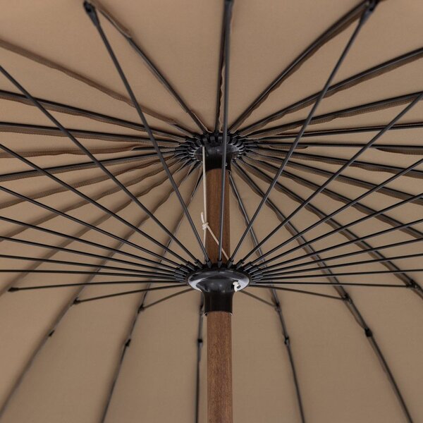 Zielono-beżowy parasol ogrodowy ø 280 cm Monica – WOOOD