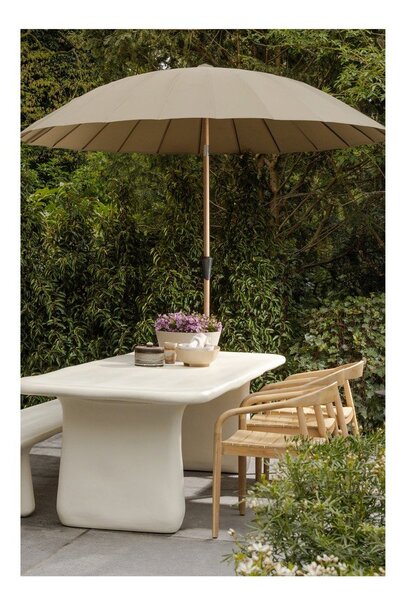Zielono-beżowy parasol ogrodowy ø 280 cm Monica – WOOOD