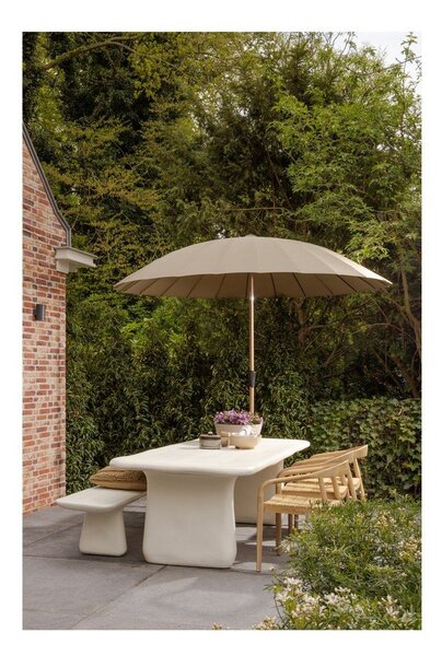 Zielono-beżowy parasol ogrodowy ø 280 cm Monica – WOOOD