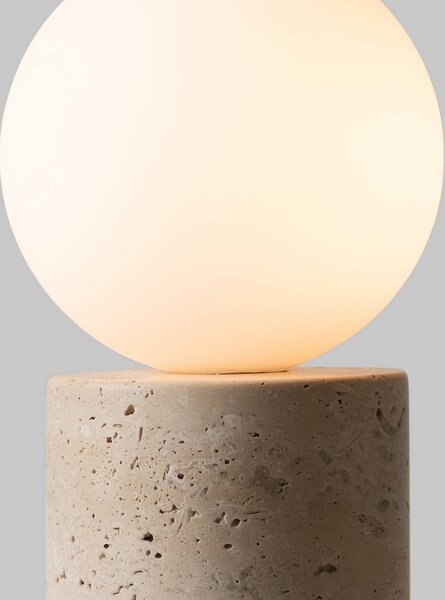 IT´S ABOUT ROMI Lampa stołowa Tivoli, biały / opal, salon / jadalnia, kamień, nowoczesny