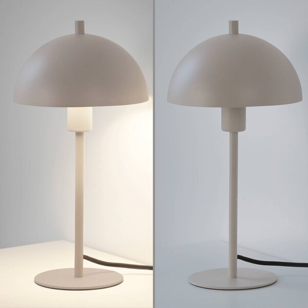 Schöner Wohnen Lampa stołowa Ali, kremowy / amber, salon / jadalnia, metal, skandynawski