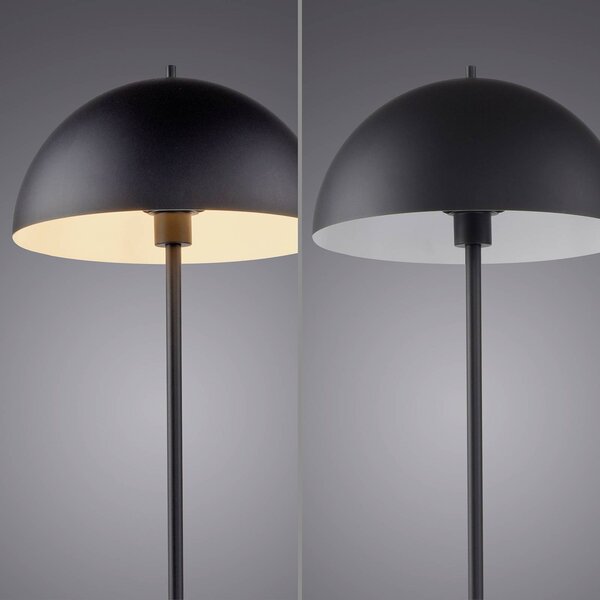 Schöner Wohnen Lampa stojąca Ali, czarny, salon / jadalnia, metal, skandynawski