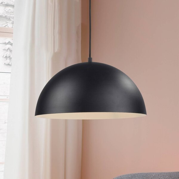 Schöner Wohnen Lampa wisząca Ali, możliwość ściemniania, czarny, salon / jadalnia, metal, skandynawski