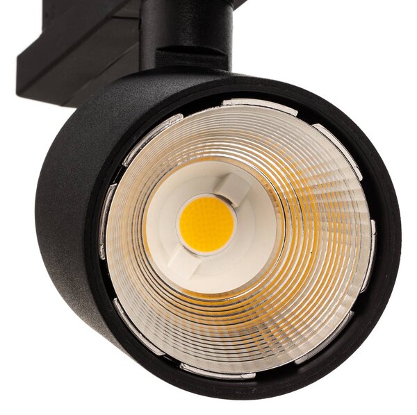 Ivela Reflektor szynowy LED Perfetto Puro 3-fazowy czarny 930, czarny, przedpokój, aluminium, nowoczesny