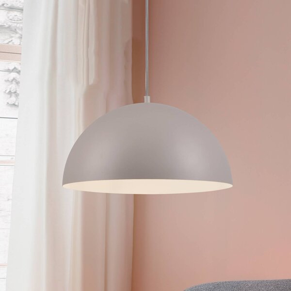 Schöner Wohnen Lampa wisząca Ali, możliwość ściemniania, kremowy / amber, salon / jadalnia, metal, skandynawski