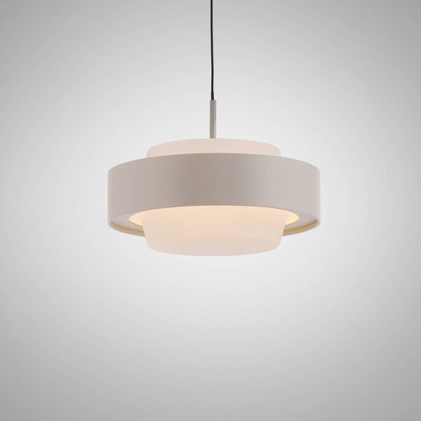 Schöner Wohnen Lampa wisząca Elmo, możliwość ściemniania, kremowy / amber, salon / jadalnia, metal, nowoczesny