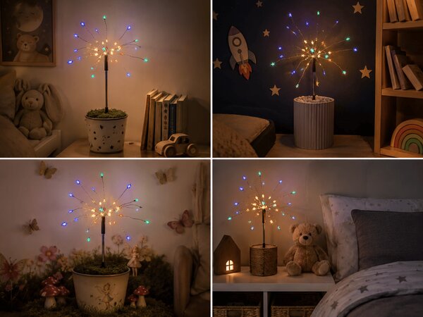Lampki LED STARRY SKY 40 LED 80x30 cm, kolorowe