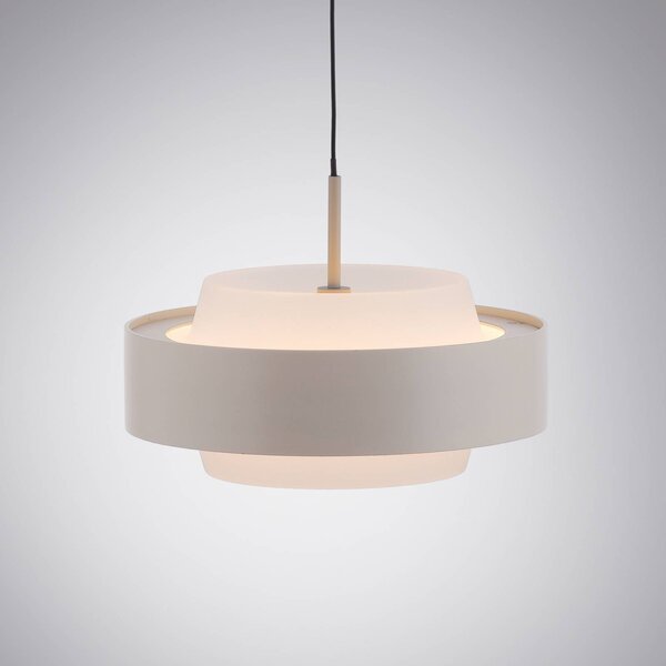 Schöner Wohnen Lampa wisząca Elmo, możliwość ściemniania, kremowy / amber, salon / jadalnia, metal, nowoczesny