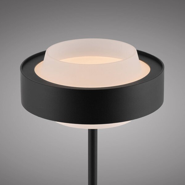 Schöner Wohnen Lampa stołowa LED Elmo, możliwość ściemniania, czarny, salon / jadalnia, metal, nowoczesny