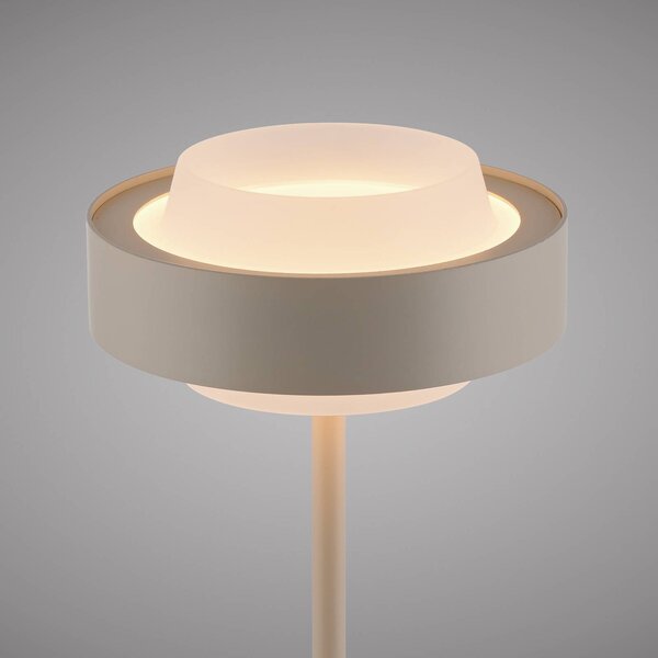 Schöner Wohnen Lampa stołowa LED Elmo, możliwość ściemniania, kremowy / amber, salon / jadalnia, metal, nowoczesny