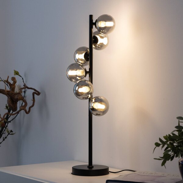 Schöner Wohnen Lampa stołowa Dubai, czarny, salon / jadalnia, metal, nowoczesny