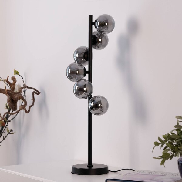 Schöner Wohnen Lampa stołowa Dubai, czarny, salon / jadalnia, metal, nowoczesny