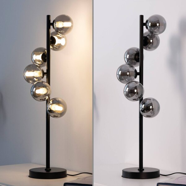 Schöner Wohnen Lampa stołowa Dubai, czarny, salon / jadalnia, metal, nowoczesny