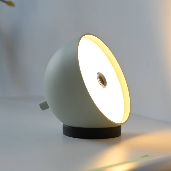 Schöner Wohnen lampa stołowa LED z akumulatorem Bellies, przebudzenie wiosny możliwość ściemniania, zielony, salon / jadalnia, metal, skandynawski