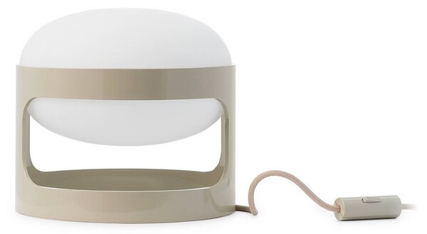Kartell Lampa stołowa LED K28, aluminiowy / szary / cynkowy, salon / jadalnia, tworzywo sztuczne, design