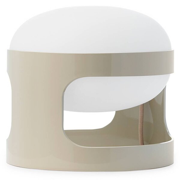 Kartell Lampa stołowa LED K28, aluminiowy / szary / cynkowy, salon / jadalnia, tworzywo sztuczne, design