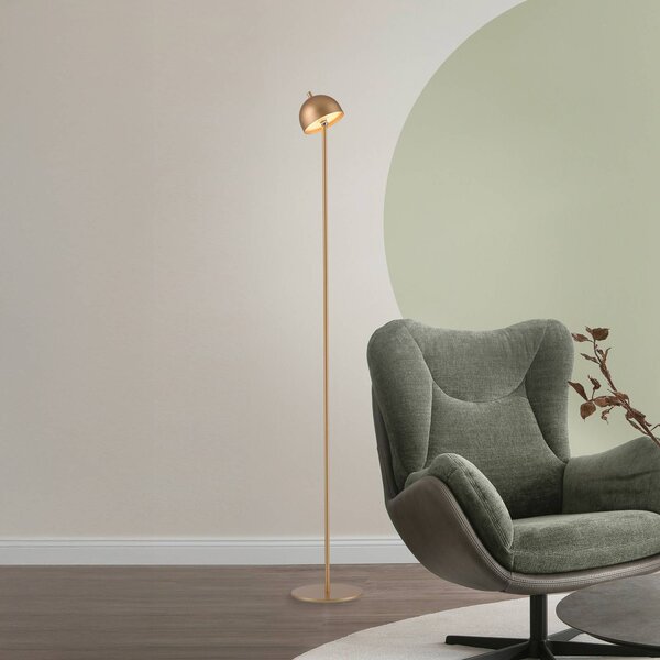 Schöner Wohnen lampa stojąca LED z akumulatorem Bellis, w kolorze złotym, IP54 możliwość ściemniania, mosiężny / złoty, salon / jadalnia, metal, skandynawski